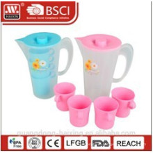 чайник для воды пластиковые 2 Л с 4 чашки